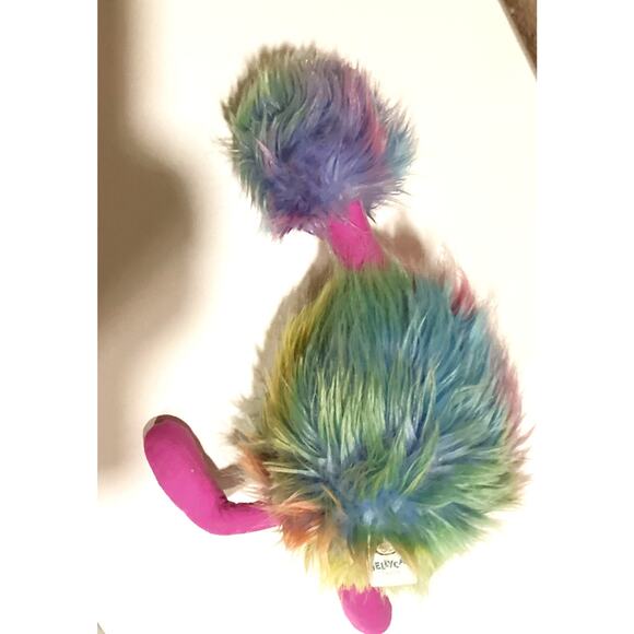 RETIRED Jellycat Rainbow Pom Pom Ostrich Stuffed Animal - Medium, 13" - Picture 4 of 5